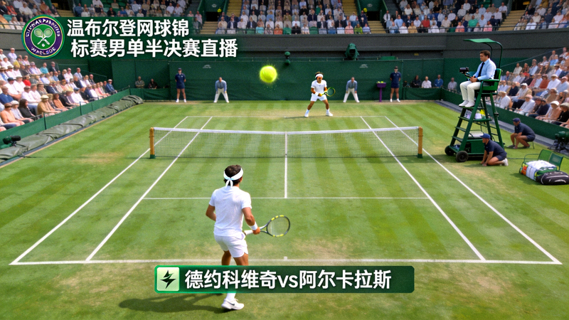 温布尔登网球锦标赛男单半决赛直播 - 德约科维奇对阵阿尔卡拉斯